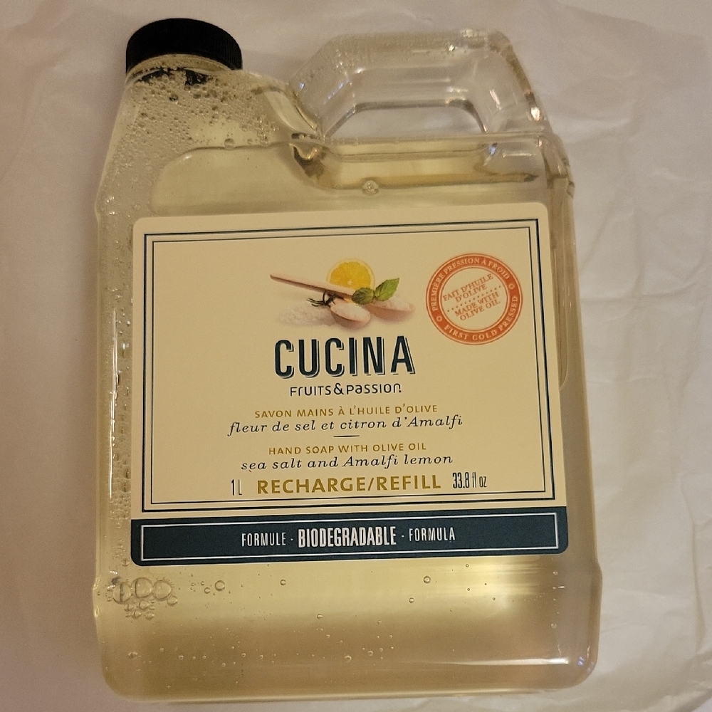 Cucina Amalfi Lemon Hand Soap Refill 1L